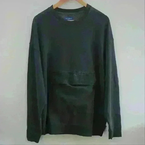 ARIZONA JEANS  CO. | Men's Faded Black w/ Front Pouch Fleece Lined Sweat… - Picture 1 of 6
